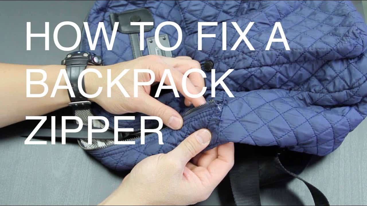 How to Fix a Zipper on a Backpack?